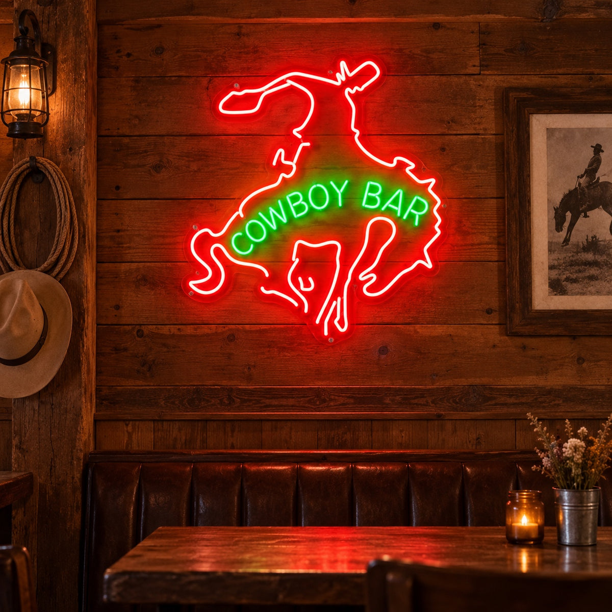 Cowboy Bar Neon Sign Home Neon Signs - Shineneon