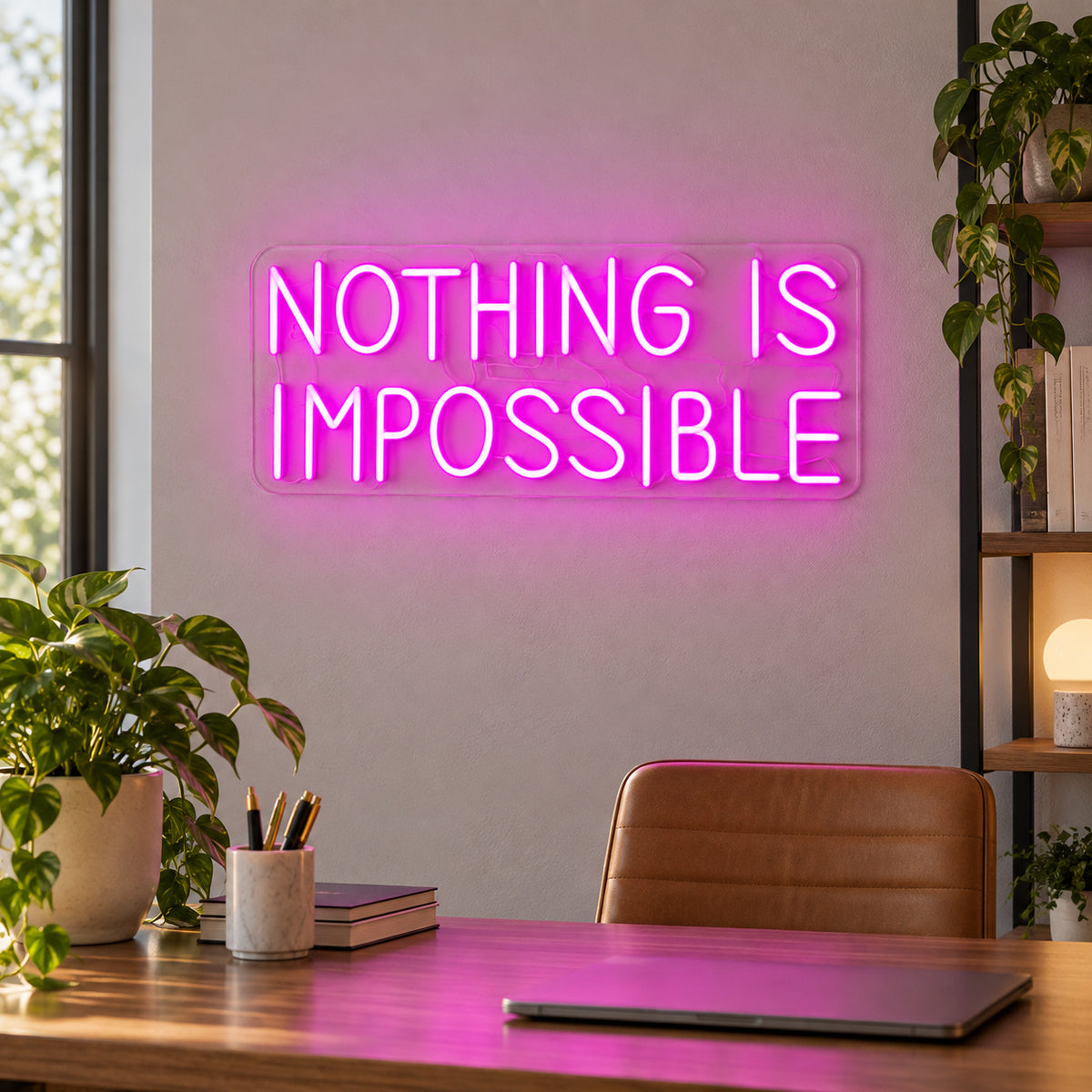 Nothing is Impossible LED Neon Sign Dimmable Wall Light - Shineneon