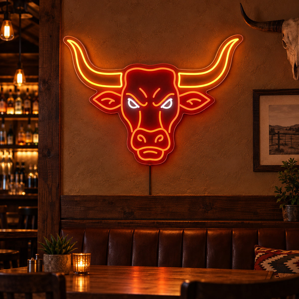 Longhorn Skull LED Neon Sign - Shineneon