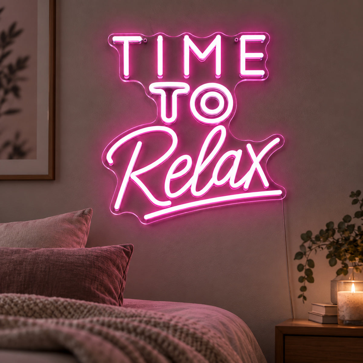 Time to Relax LED Neon Sign Wall Neon Signs - Shineneon