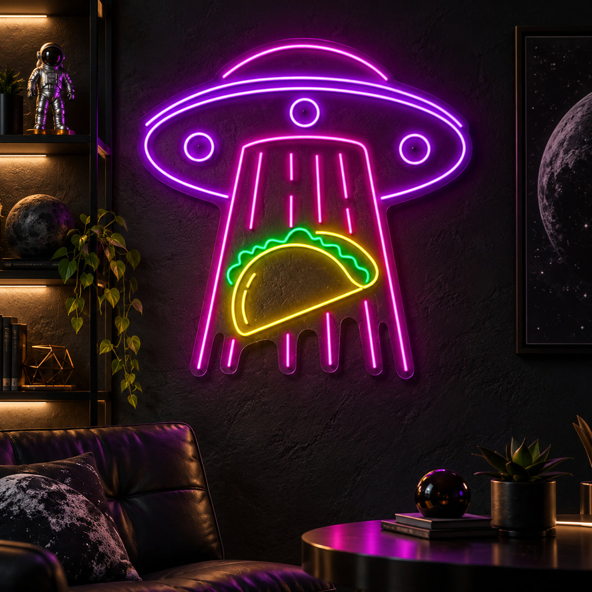 UFO Tractor Beam LED Neon Sign - Shineneon