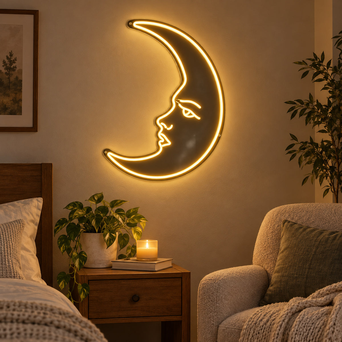 Moon LED Neon Sign Wall Neon Signs - Shineneon