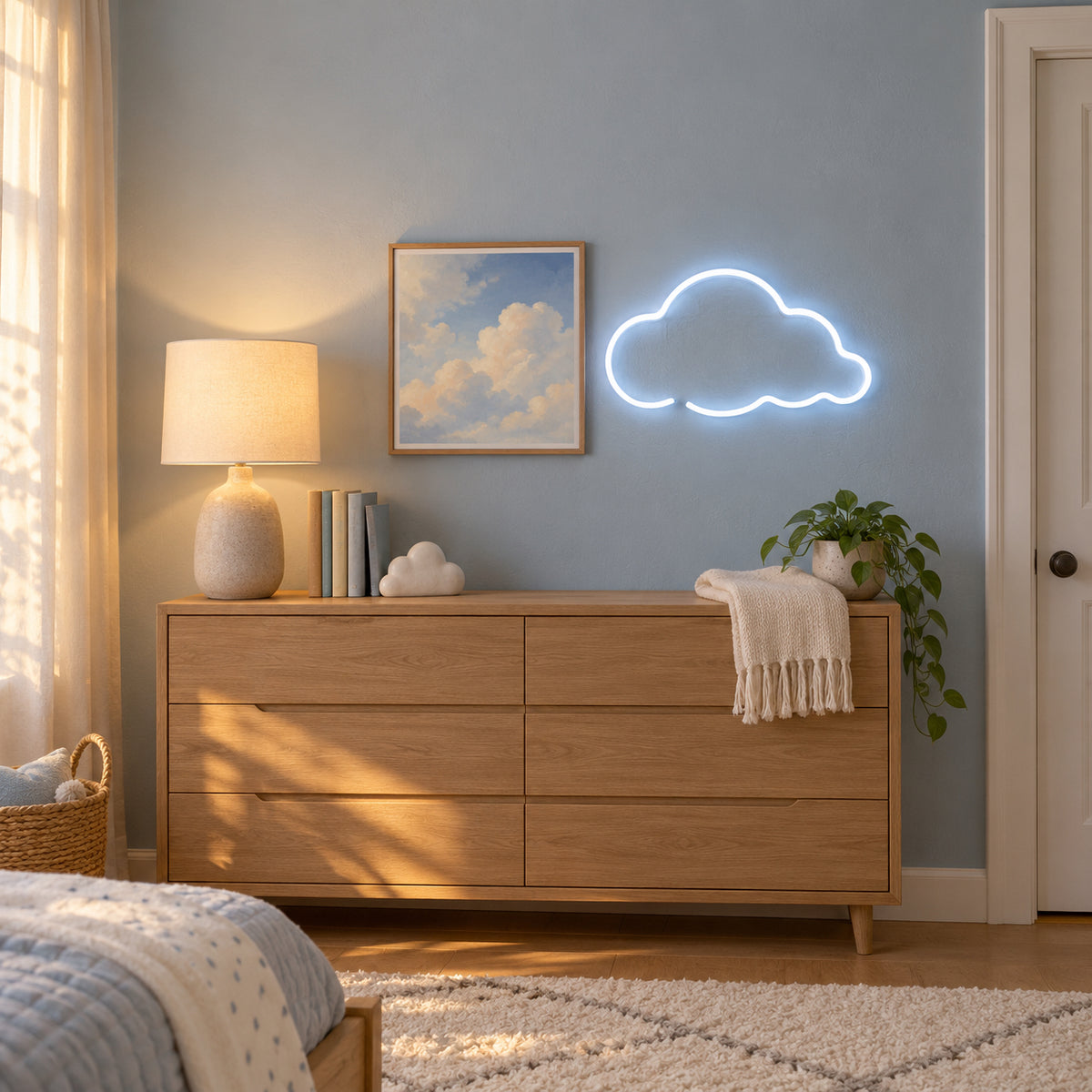 Cloud LED Neon Sign Brick Wall Cloud - Installation Scene