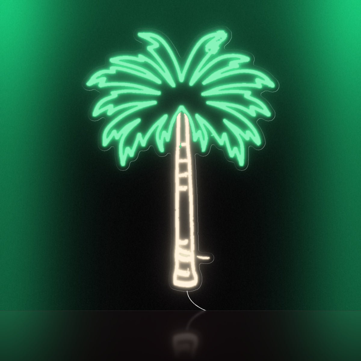 Palm Tree LED Neon Sign for Man Cave, Dimmable Wall Decor - Shineneon