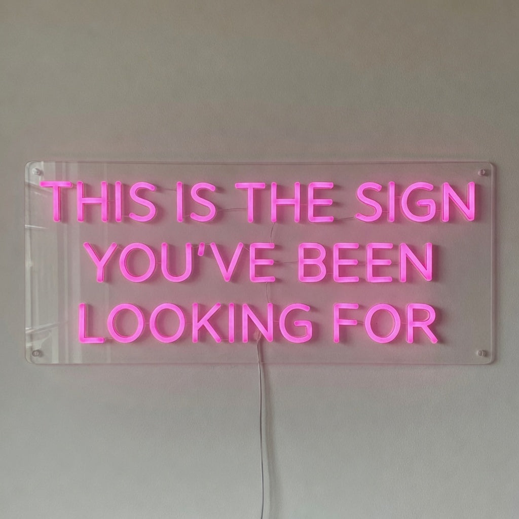 This Is the Sign You've Been Looking for LED Neon Sign Clean Caps - Shineneon