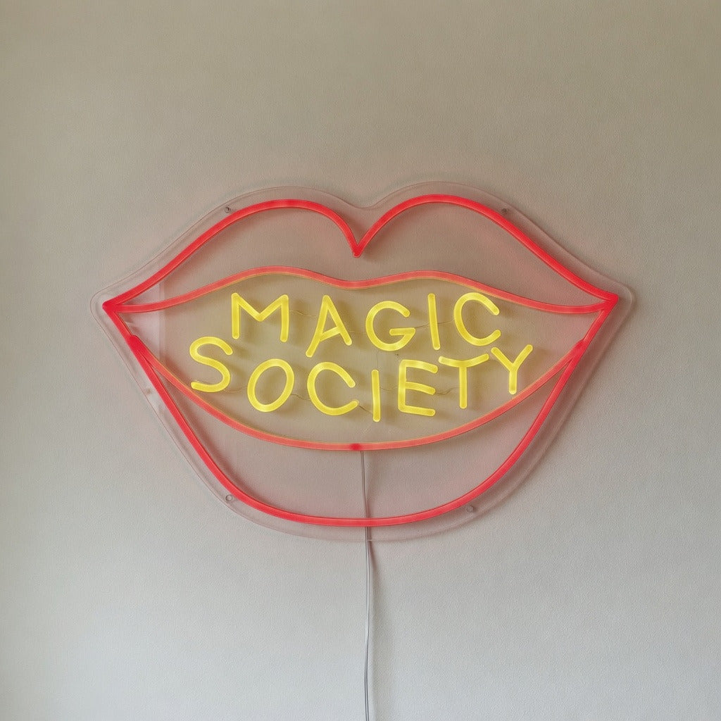 Magic Society Lips LED Neon Sign - Shineneon