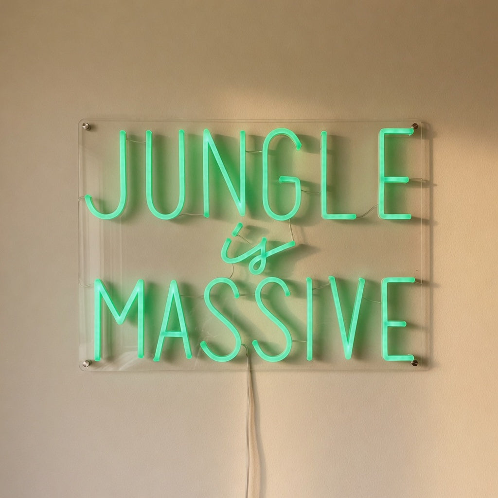 Jungle Is Massive LED Neon Sign Dimmable Wall Light - Shineneon