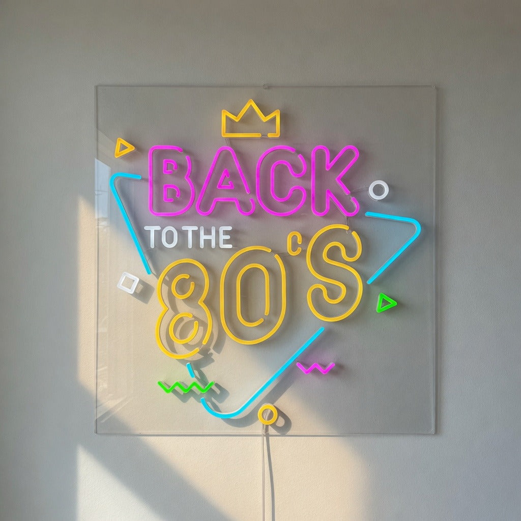 Back to the 80s LED Neon Sign Dimmable Wall Light - Shineneon
