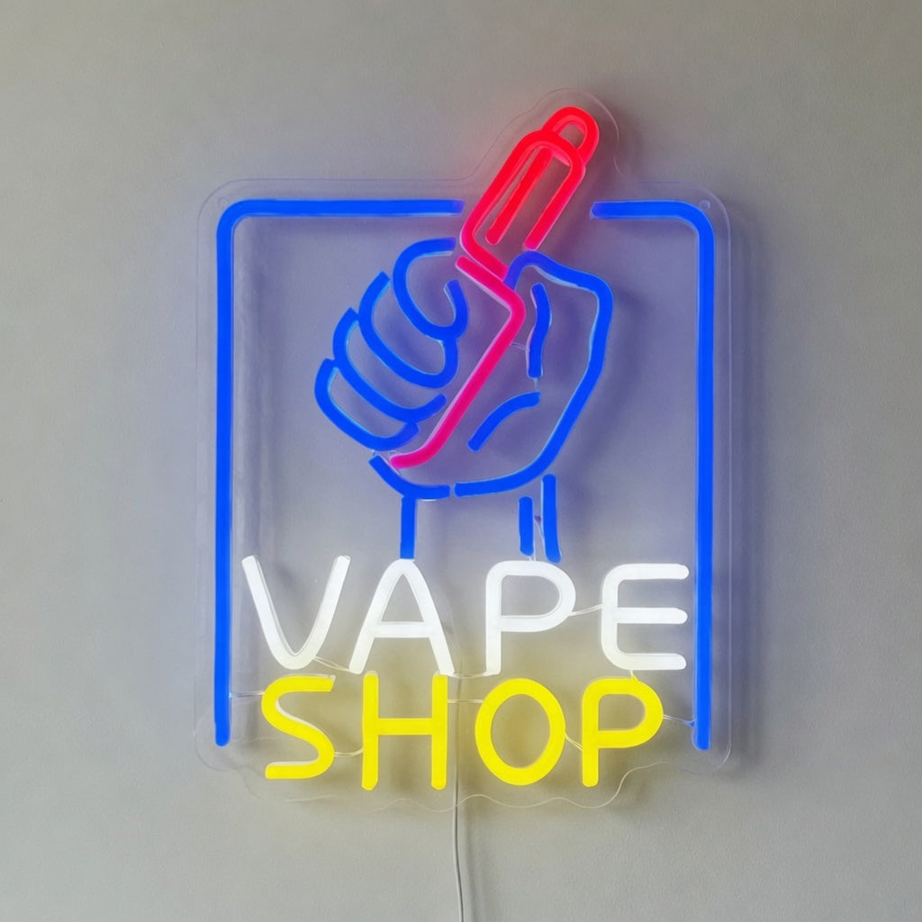 Vape Shop Smoking LED Neon Sign Dimmable Wall Light - Shineneon