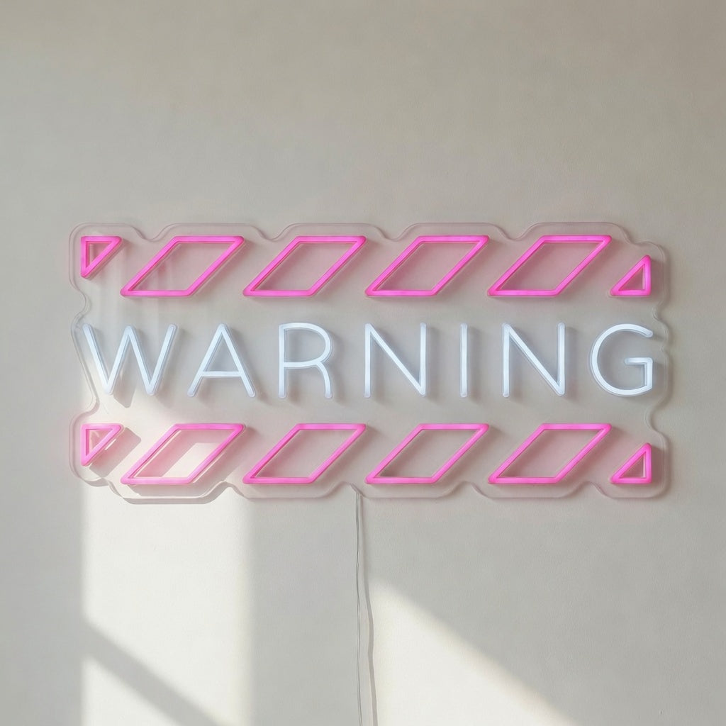 Warning LED Neon Sign Dimmable Wall Light - Shineneon
