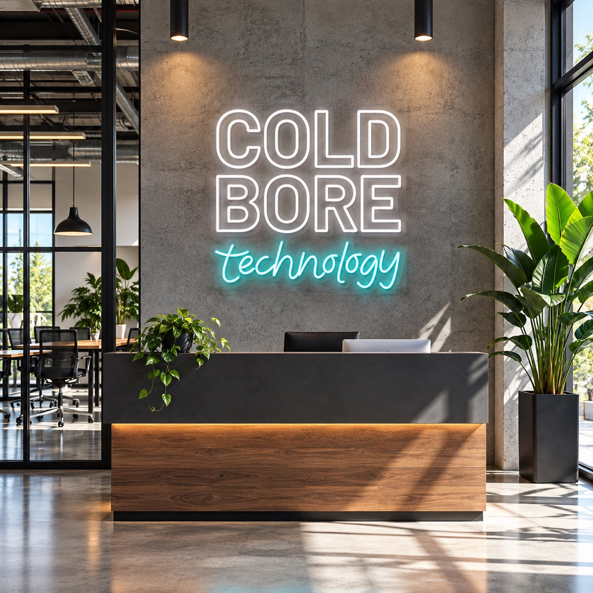 Cold Bore Technology LED Neon Sign for Storefront Light Up Wall Decor Wall Neon Signs - Shineneon