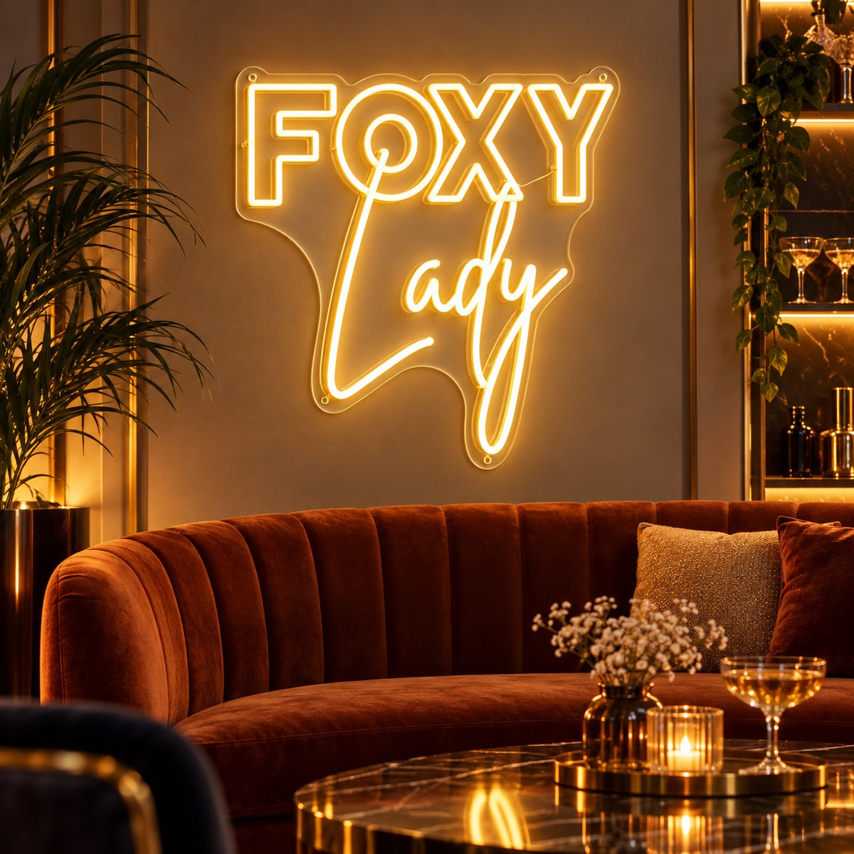 Foxy Lady LED Neon Sign Dimmable Wall Light - Shineneon