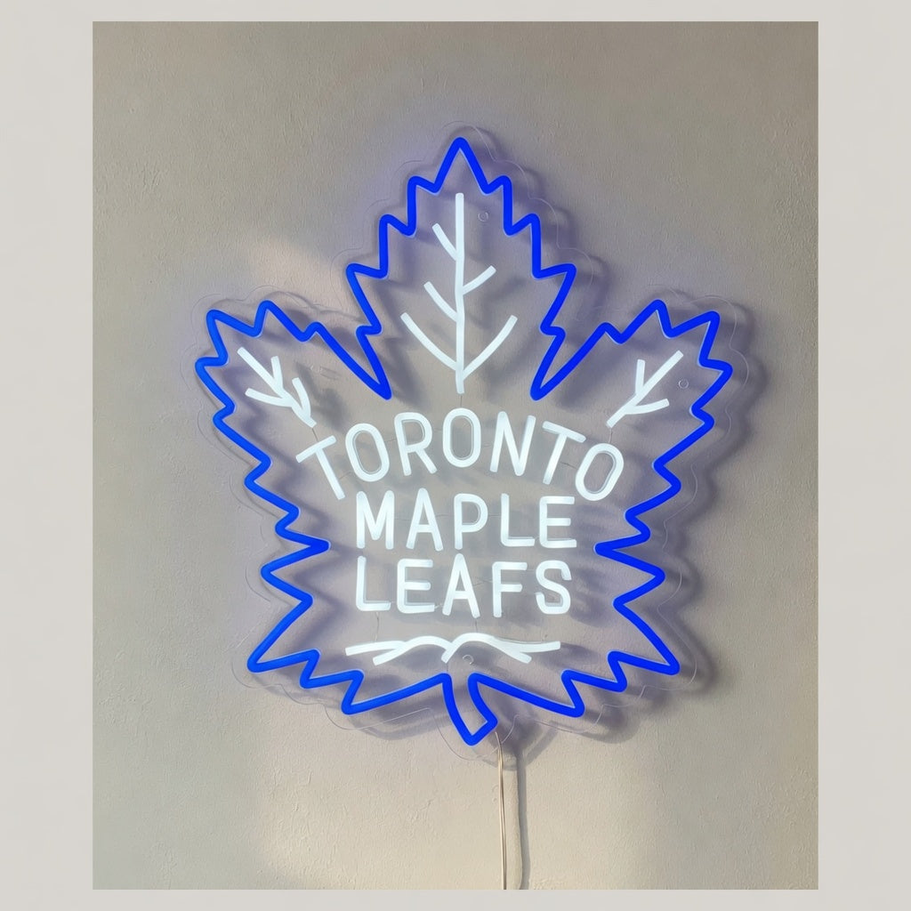 Toronto Maple Leafs LED Neon Sign for Man Cave Dimmable Wall Decor - Shineneon