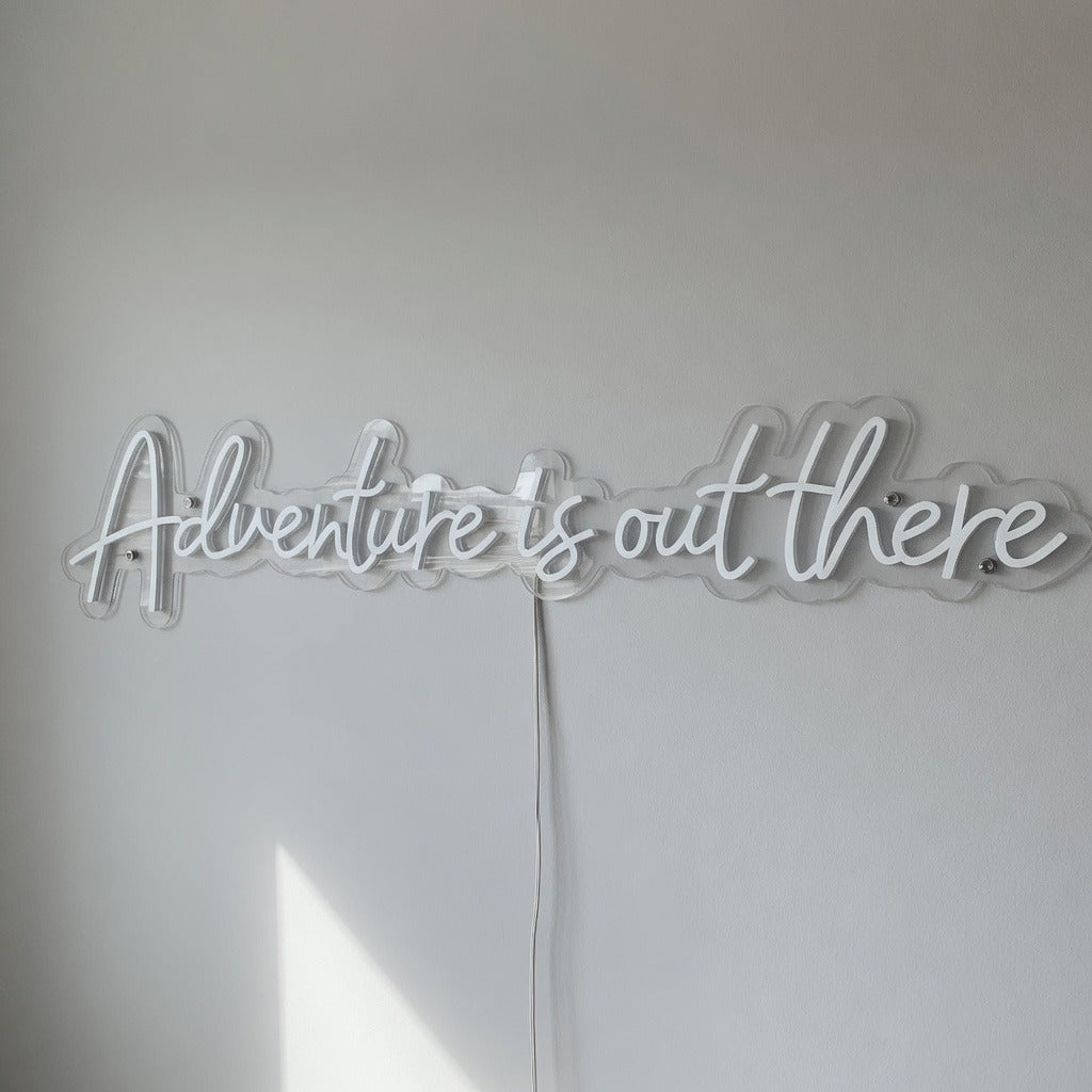 Adventure Is Out There LED Neon Sign Fine Line Script - Shineneon