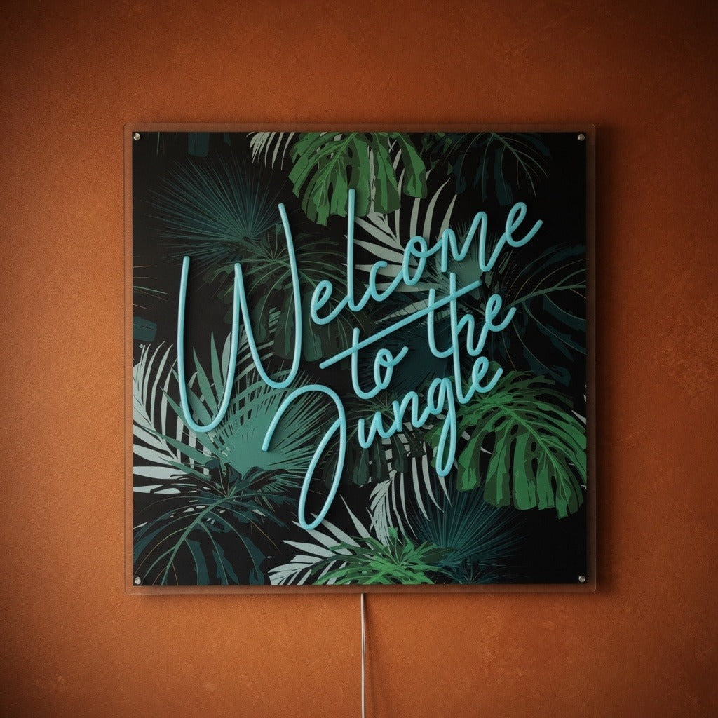 Welcome to the Jungle LED Neon Sign Printed Board - Shineneon