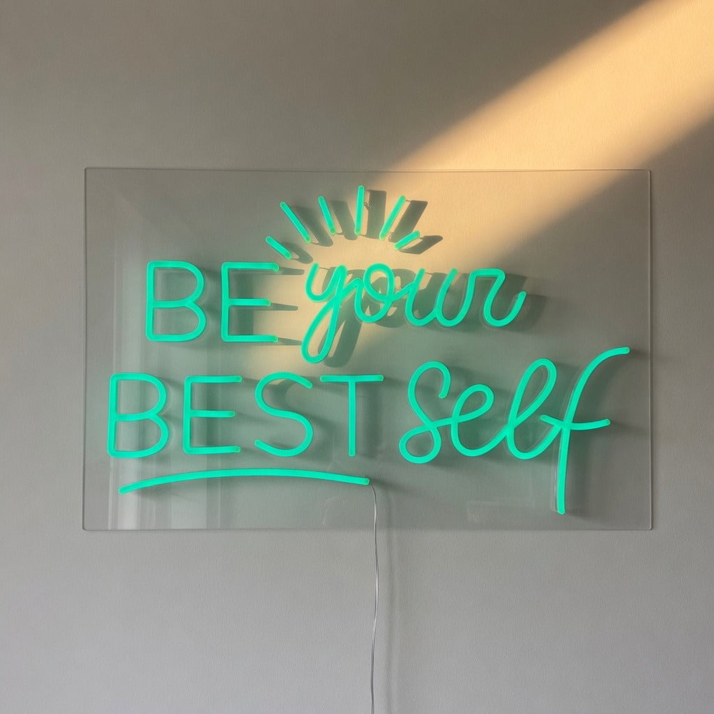 Be Your Best Self LED Neon Sign Dimmable Wall Light - Shineneon