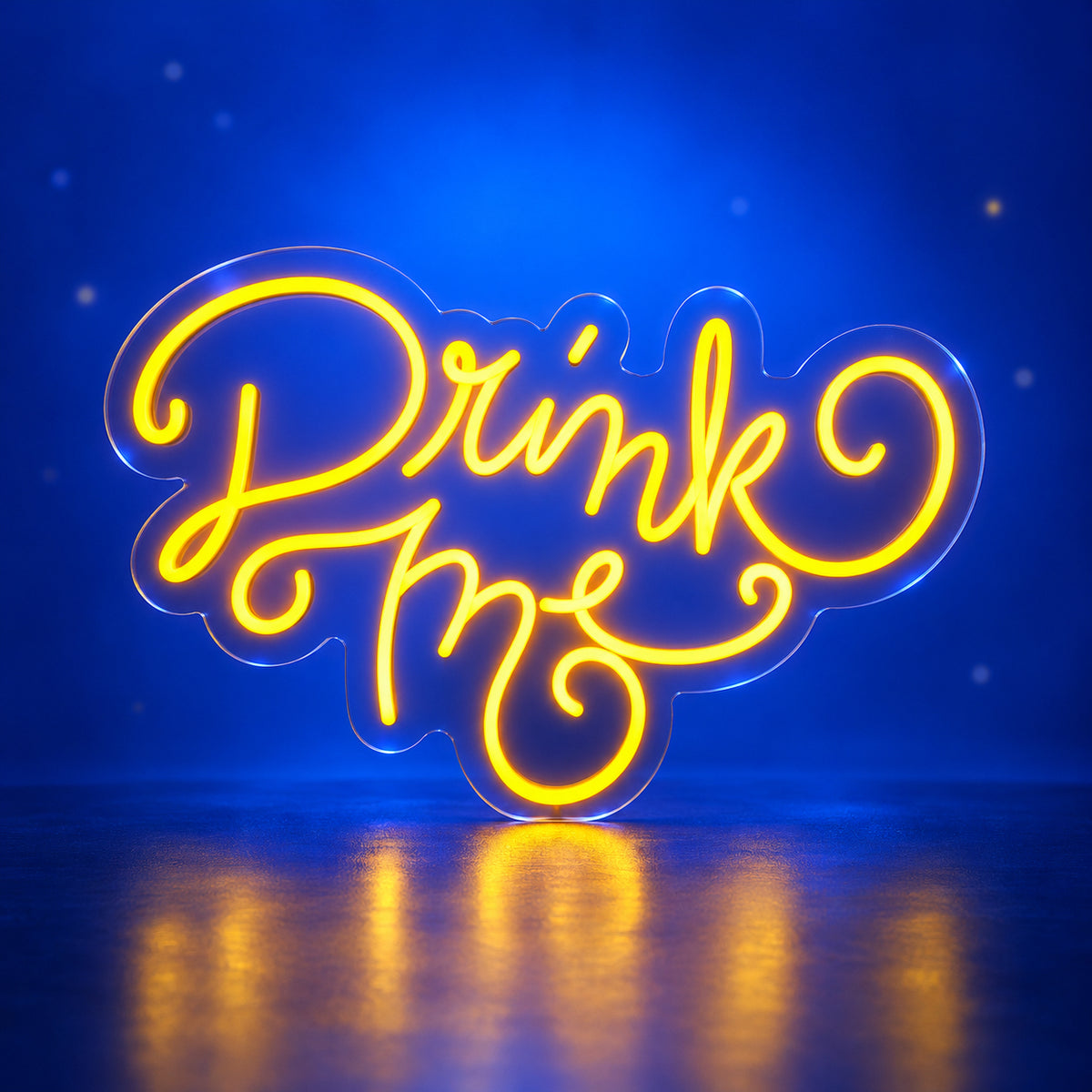Drink Me LED Neon Sign Dimmable Wall Light - Facebook Ad Image