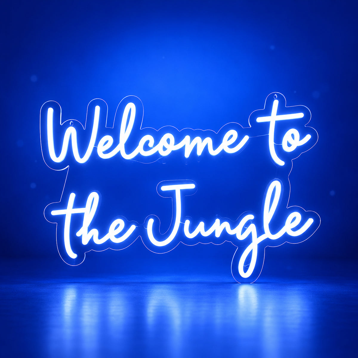 Welcome To The Jungle LED Neon Sign Backboard Script Design - Facebook Ad Image