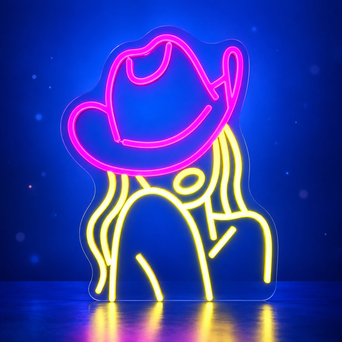 CowWomen LED Neon Sign Dimmable Wall Light - Facebook Ad Image