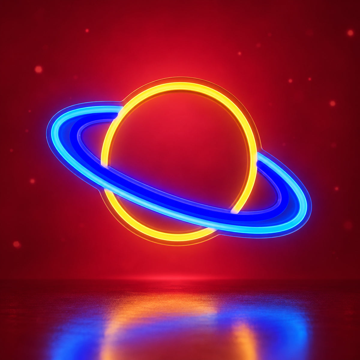 Saturn Room Decor Neon Sign - Facebook Ad Image