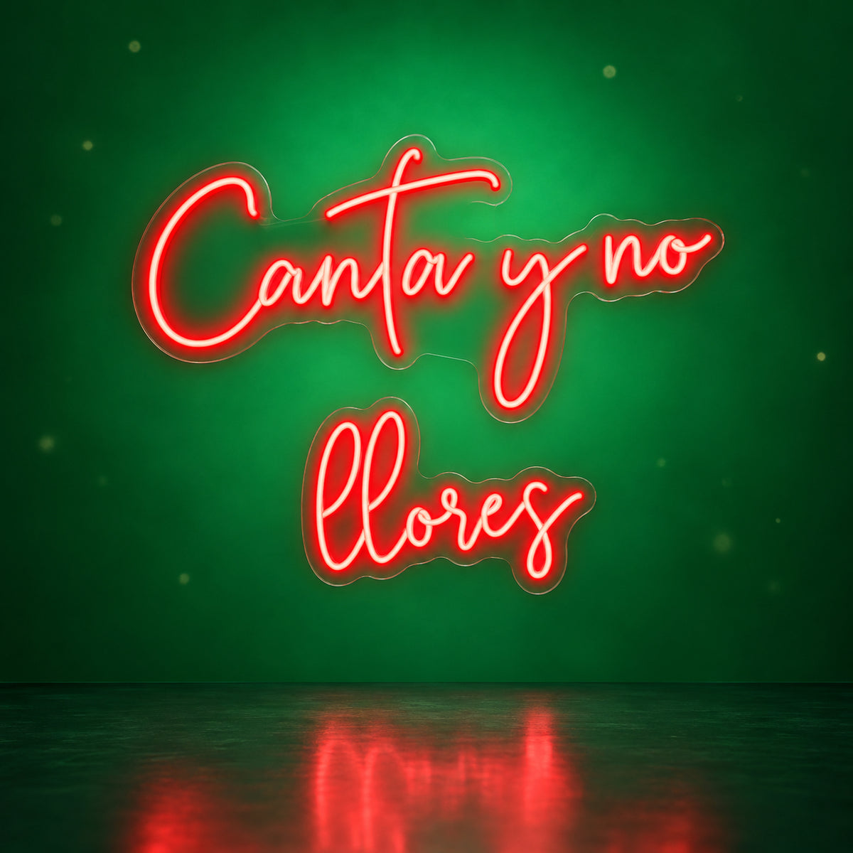 Canta y no llores LED Neon Sign Dimmable Wall Light - Facebook Ad Image