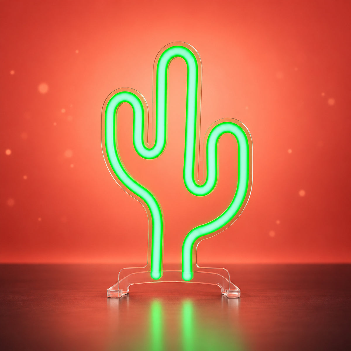 Cactus LED Neon Sign Tall Potted Cactus - Facebook Ad Image