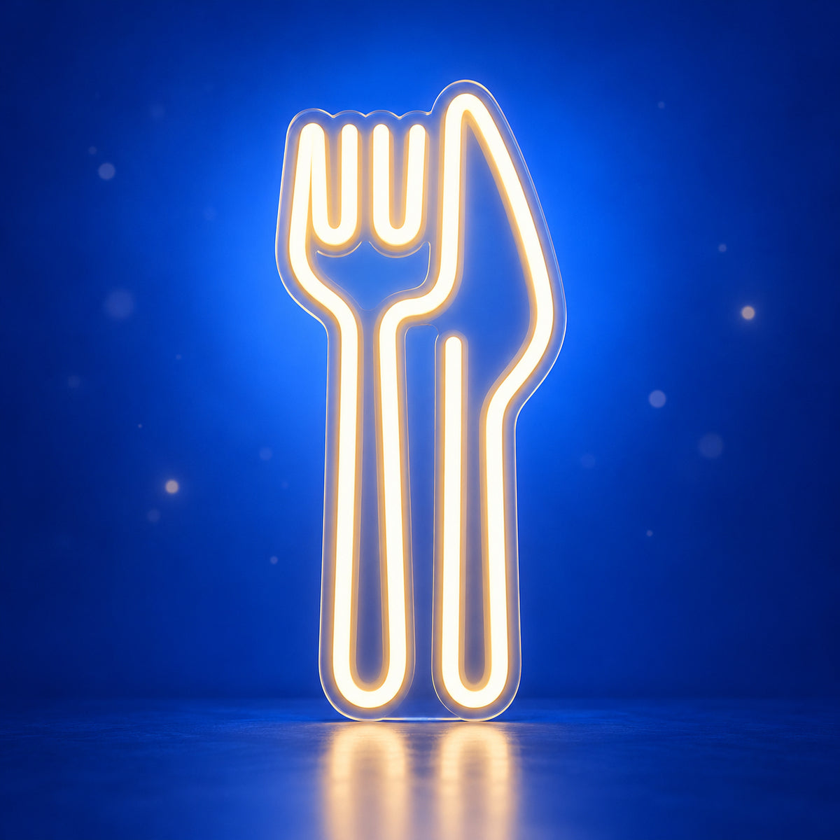 Knife and Fork Neon Sign - Facebook Ad Image