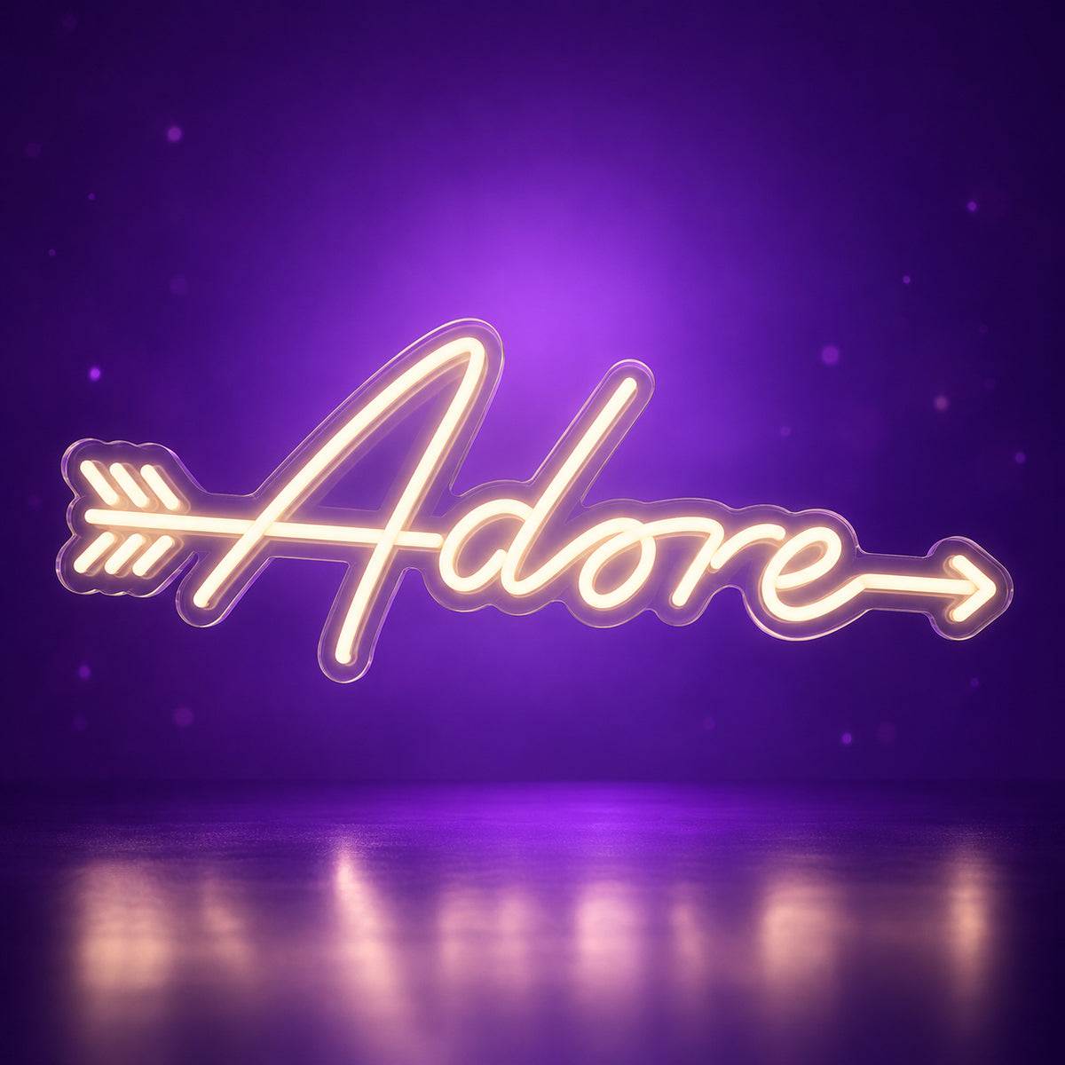 Adore LED Neon Sign Sparkling Cursive Style - Facebook Ad Image