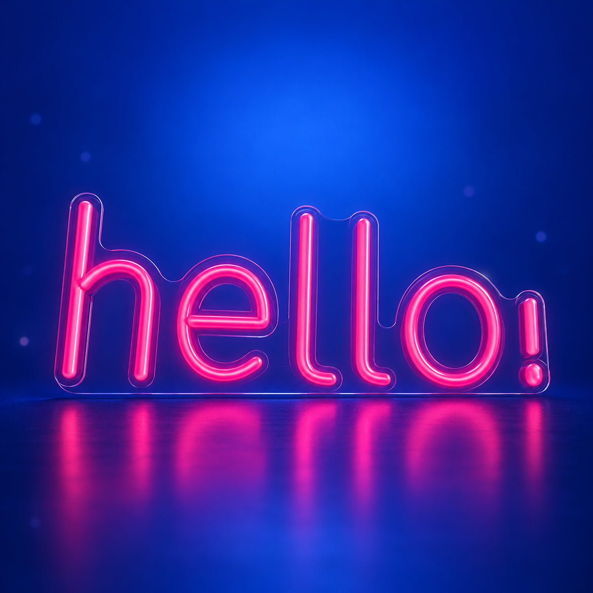 Homely Hello Neon Sign - Facebook Ad Image