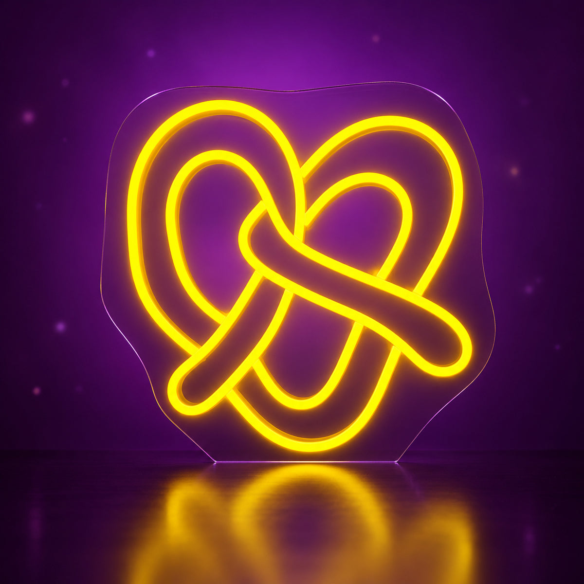 Pretzel LED Neon Sign Dimmable Wall Light - Facebook Ad Image