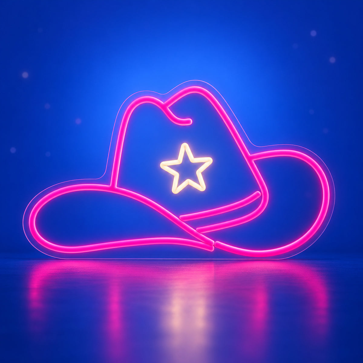 Cowgirl Hat Neon Sign - Facebook Ad Image