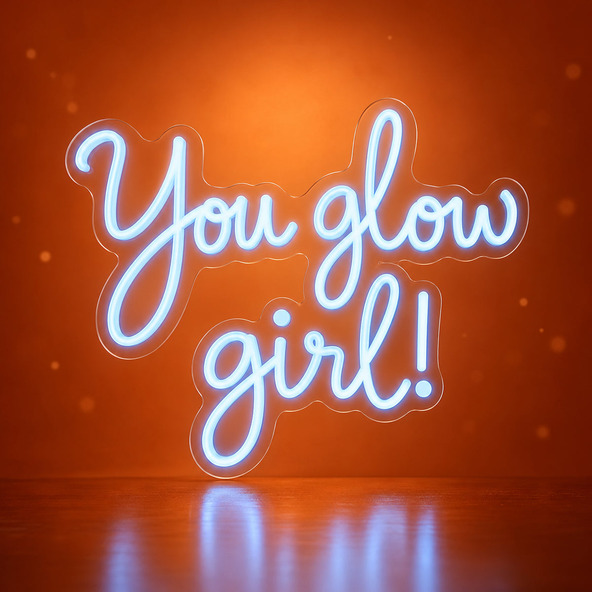 You Glow Girl LED Neon Sign Handheld Scene Script - Facebook Ad Image