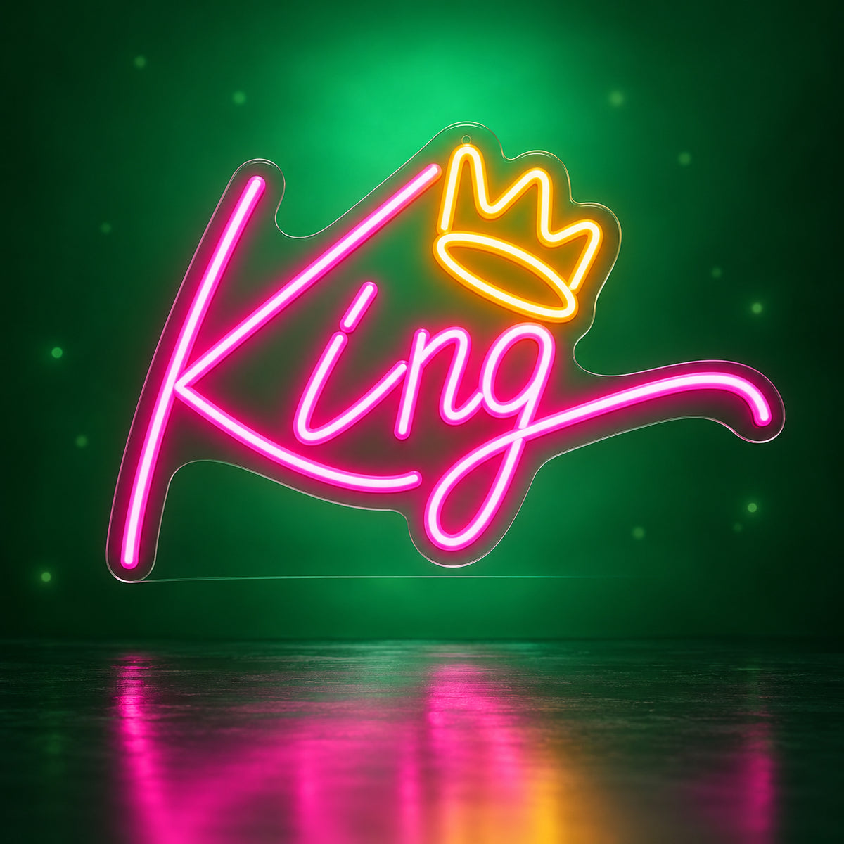 King Crown LED Neon Sign for Photo Booth Light Up Party Decor - Facebook Ad Image