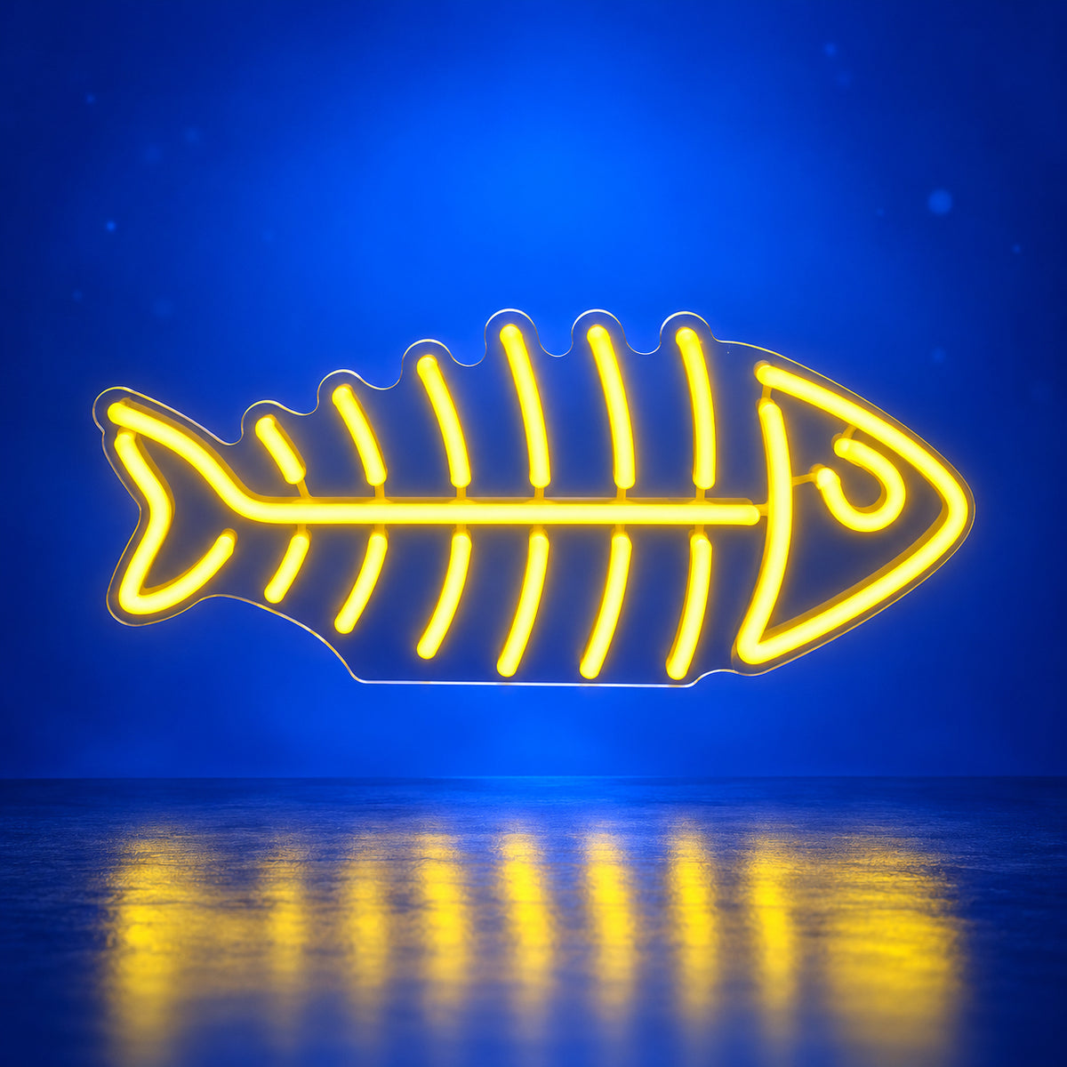 Fish Skeleton LED Neon Sign Dimmable Wall Light - Facebook Ad Image