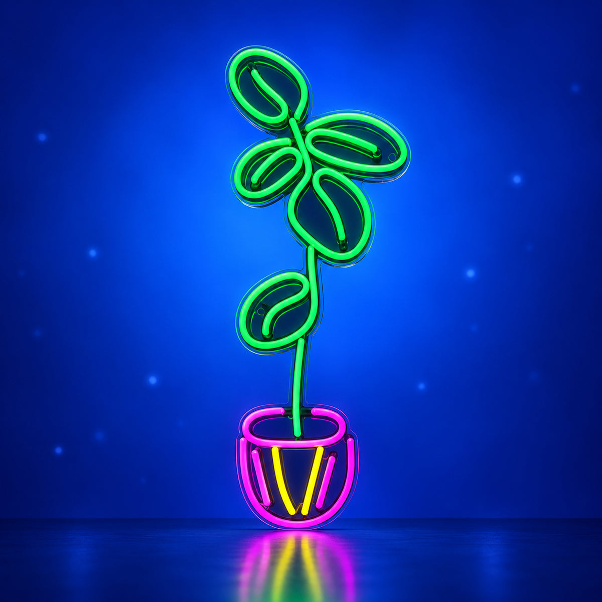 Fiddle Leaf Fig Plant Neon Sign - Facebook Ad Image