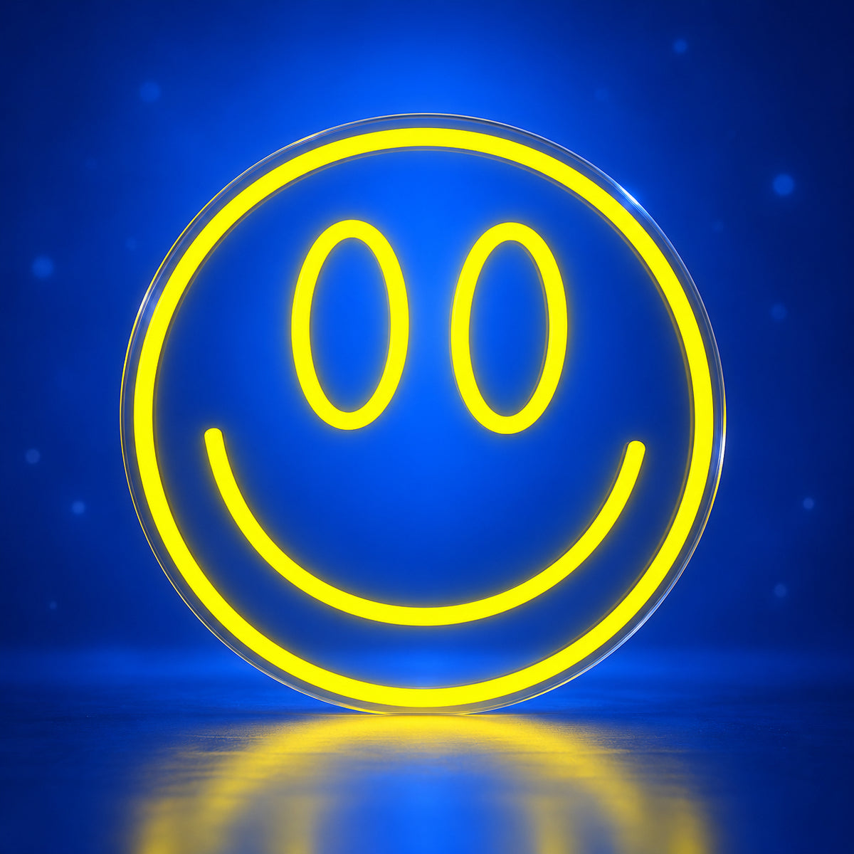 Smiley Face LED Neon Sign Dimmable Wall Light - Facebook Ad Image