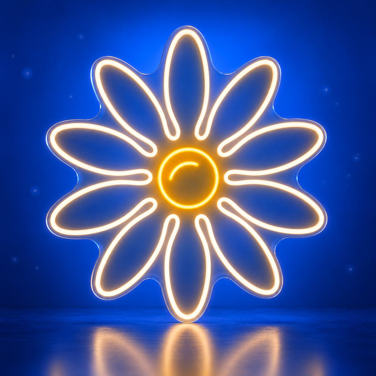 Daisy Flower LED Neon Sign for Salon Light Up Business Decor - Facebook Ad Image