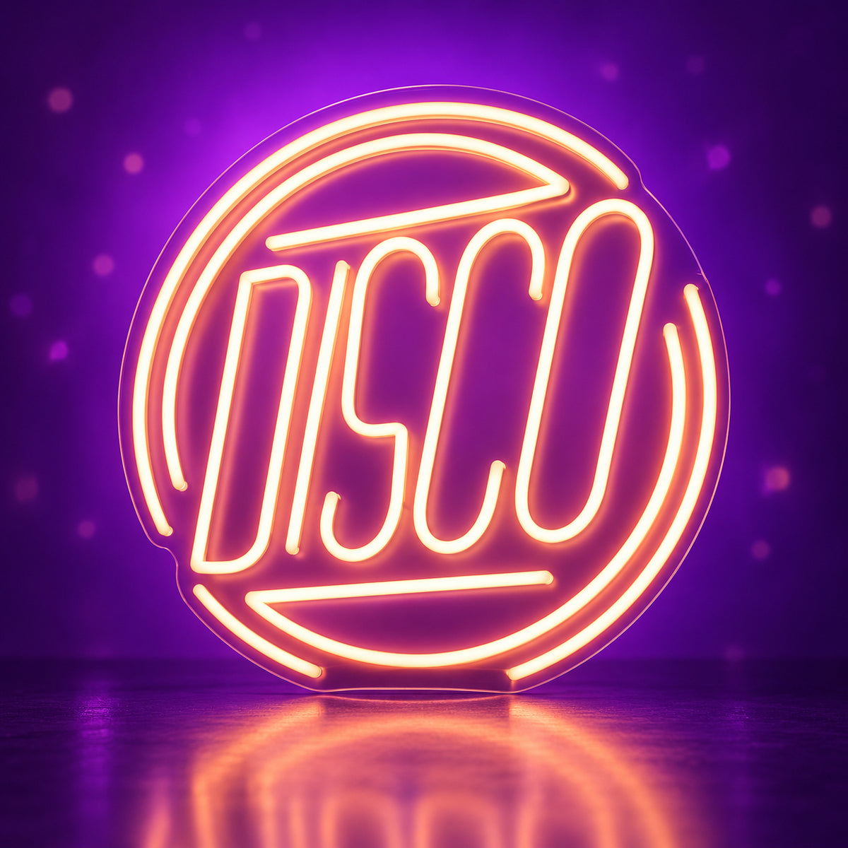 Disco LED Neon Sign Dimmable Wall Light - Facebook Ad Image