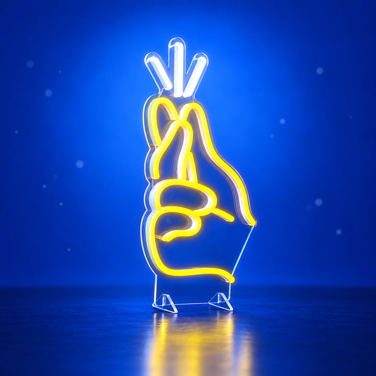 Finger Snapping LED Neon Sign Dimmable Wall Light - Facebook Ad Image