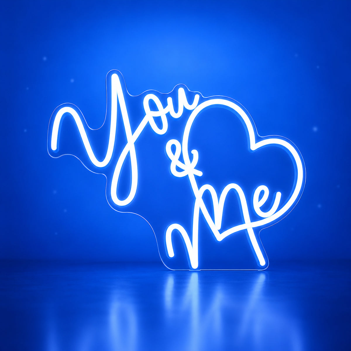 You Me Heart LED Neon Sign Dimmable Wall Light - Facebook Ad Image