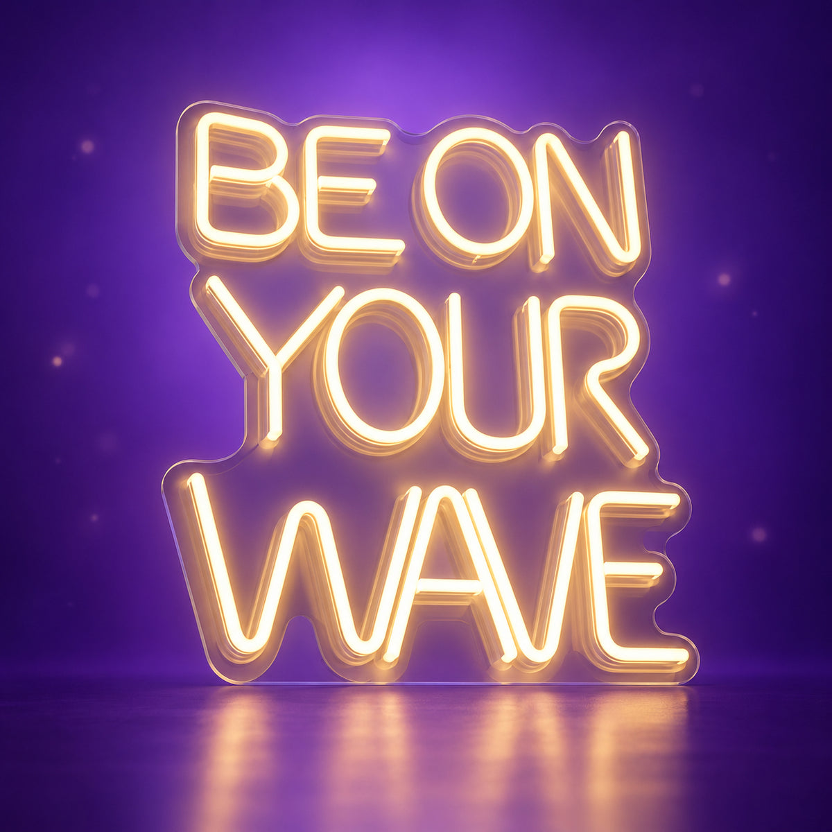 Be On Your Wave LED Neon Sign Dimmable Wall Light - Facebook Ad Image