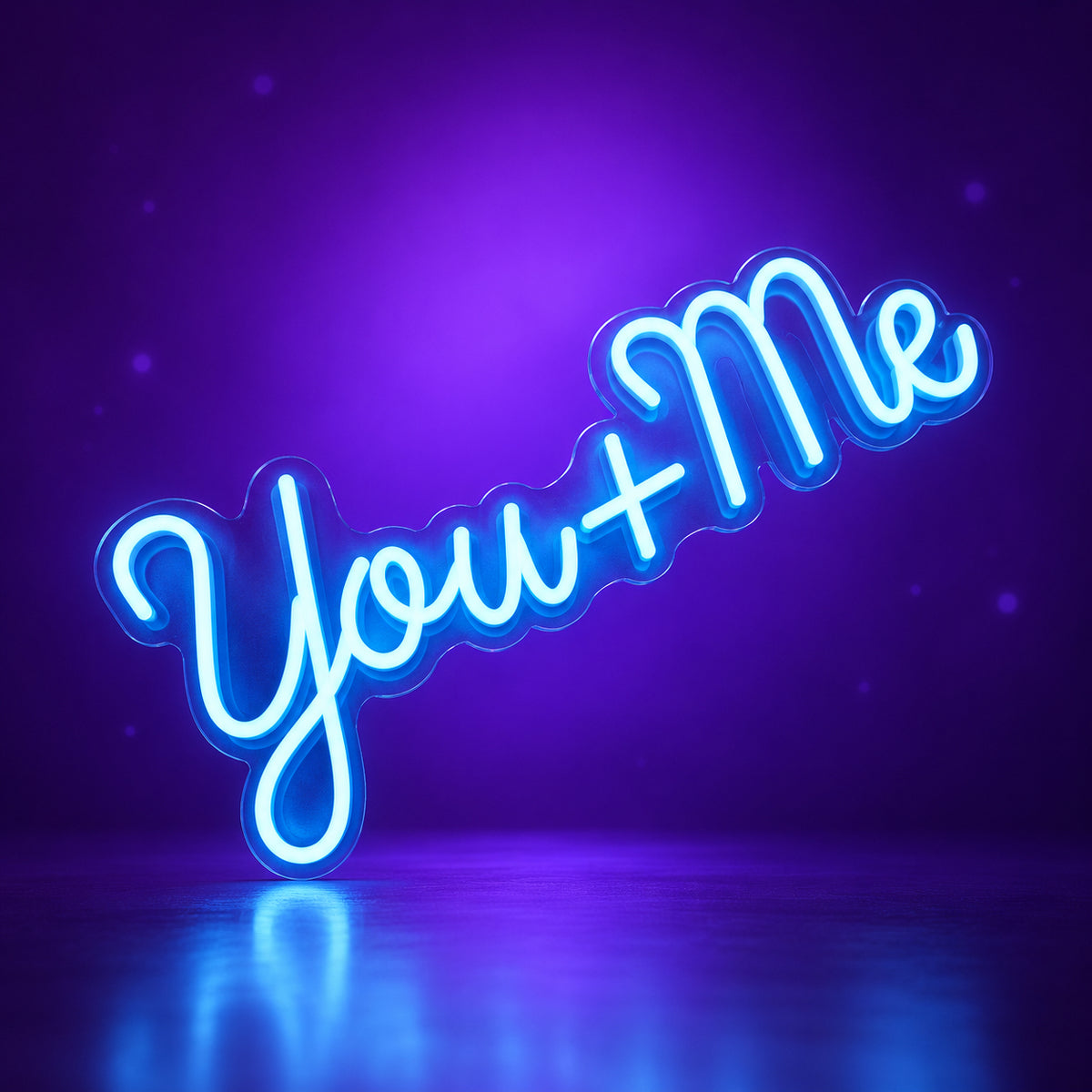 You plus Me LED Neon Sign for Wedding Light Up Party Decor - Facebook Ad Image