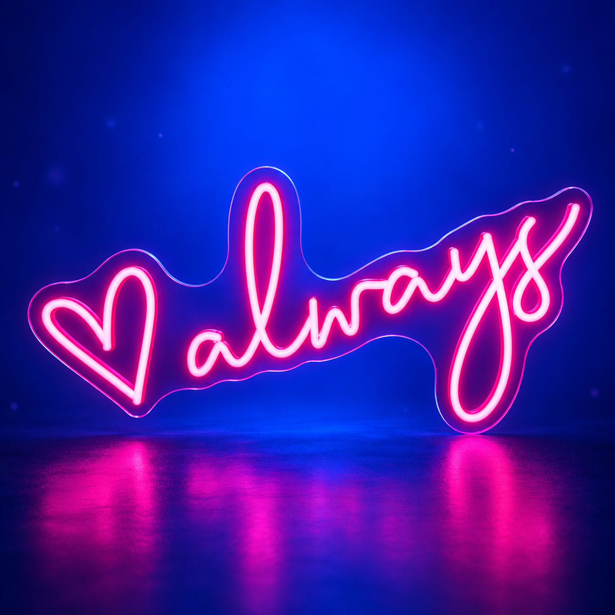 Always LED Neon Sign for Wedding Light Up Party Decor - Facebook Ad Image