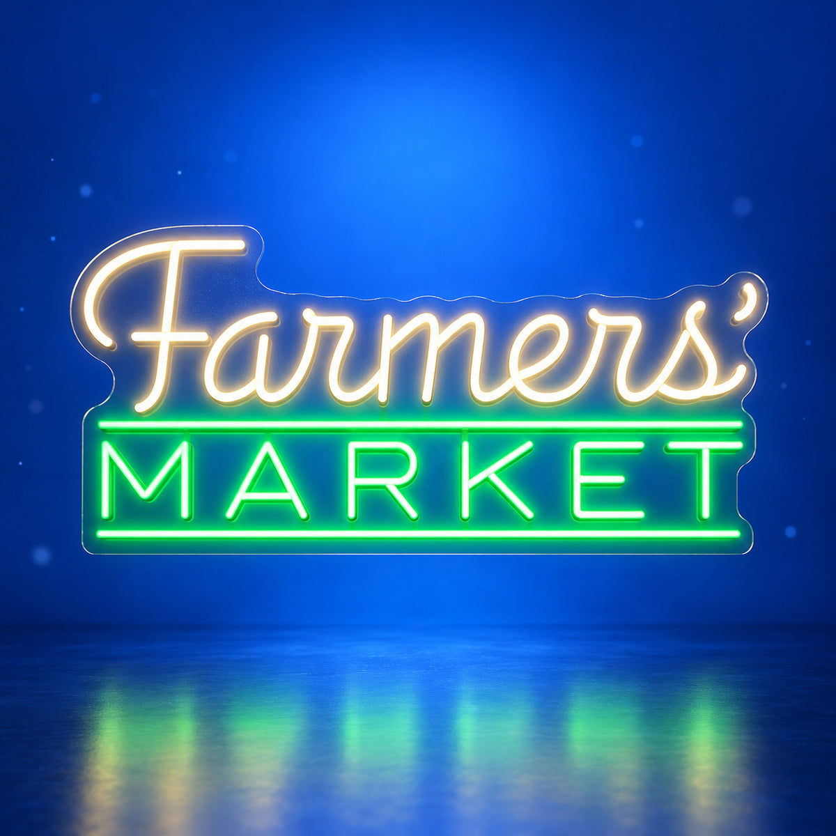 Farmer’s Market Neon Sign - Facebook Ad Image