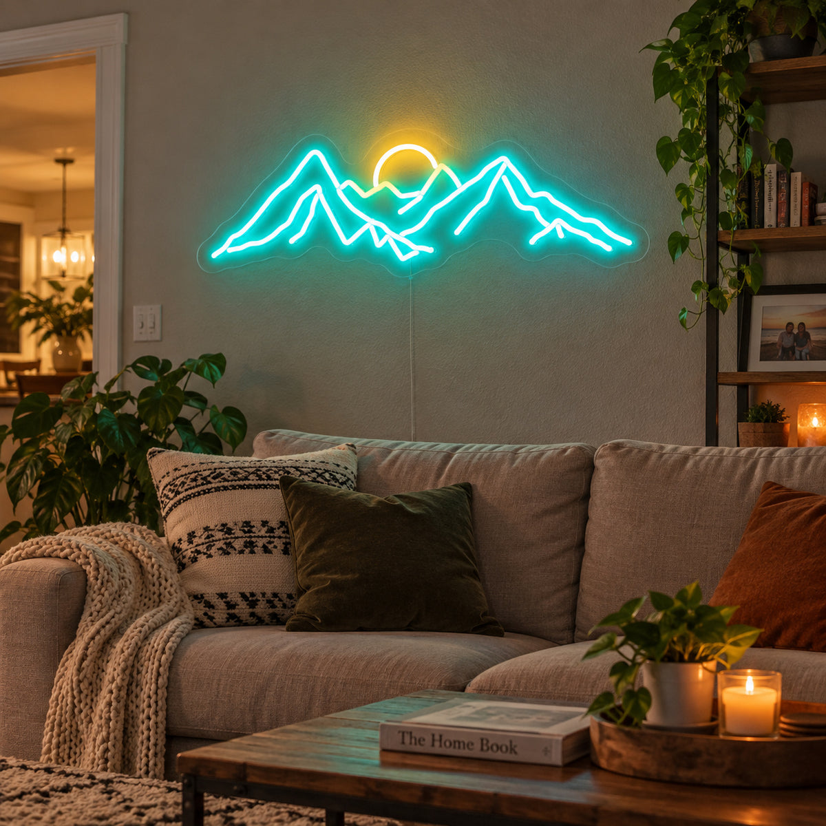 Mountain Sun LED Neon Sign Wall Neon Signs - Texas Home Scene
