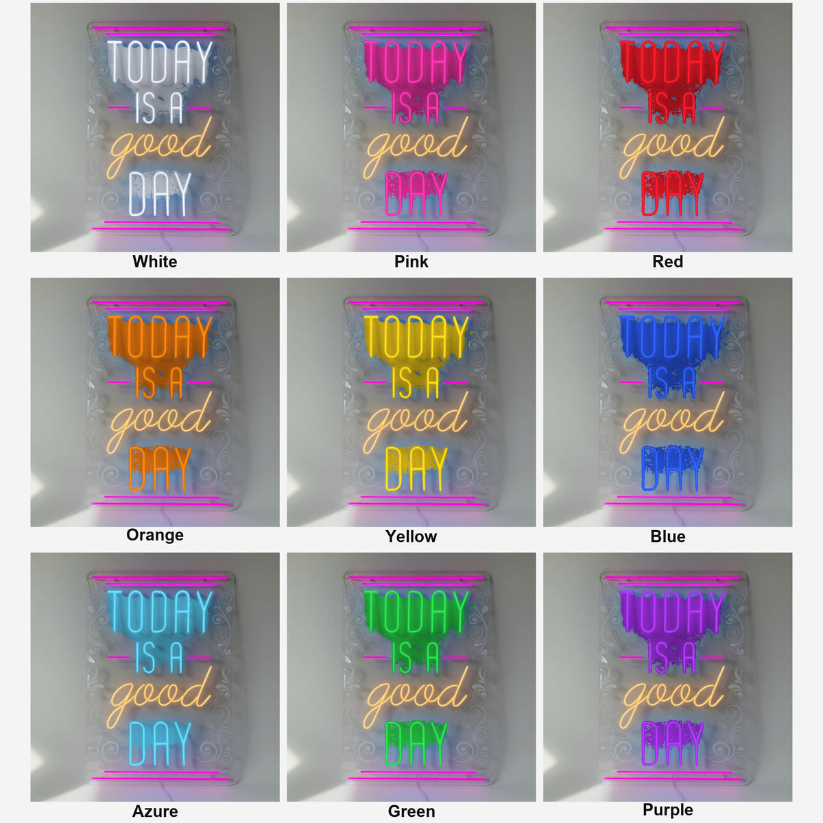 Today Is a Good Day LED Neon Sign Multicolor Glow Stack - Shineneon