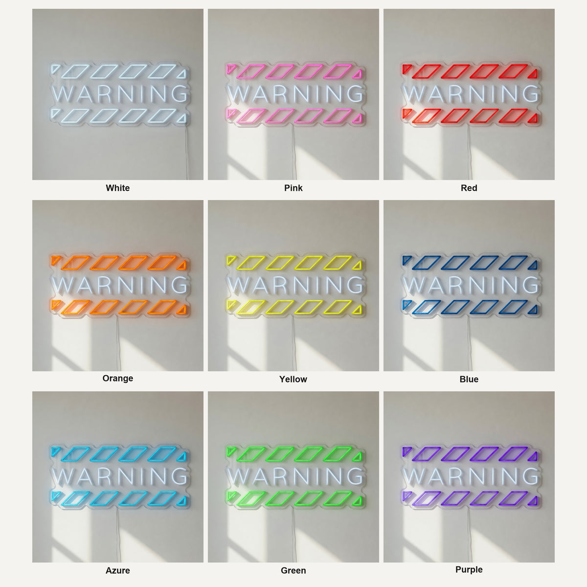 Warning LED Neon Sign Dimmable Wall Light - Shineneon