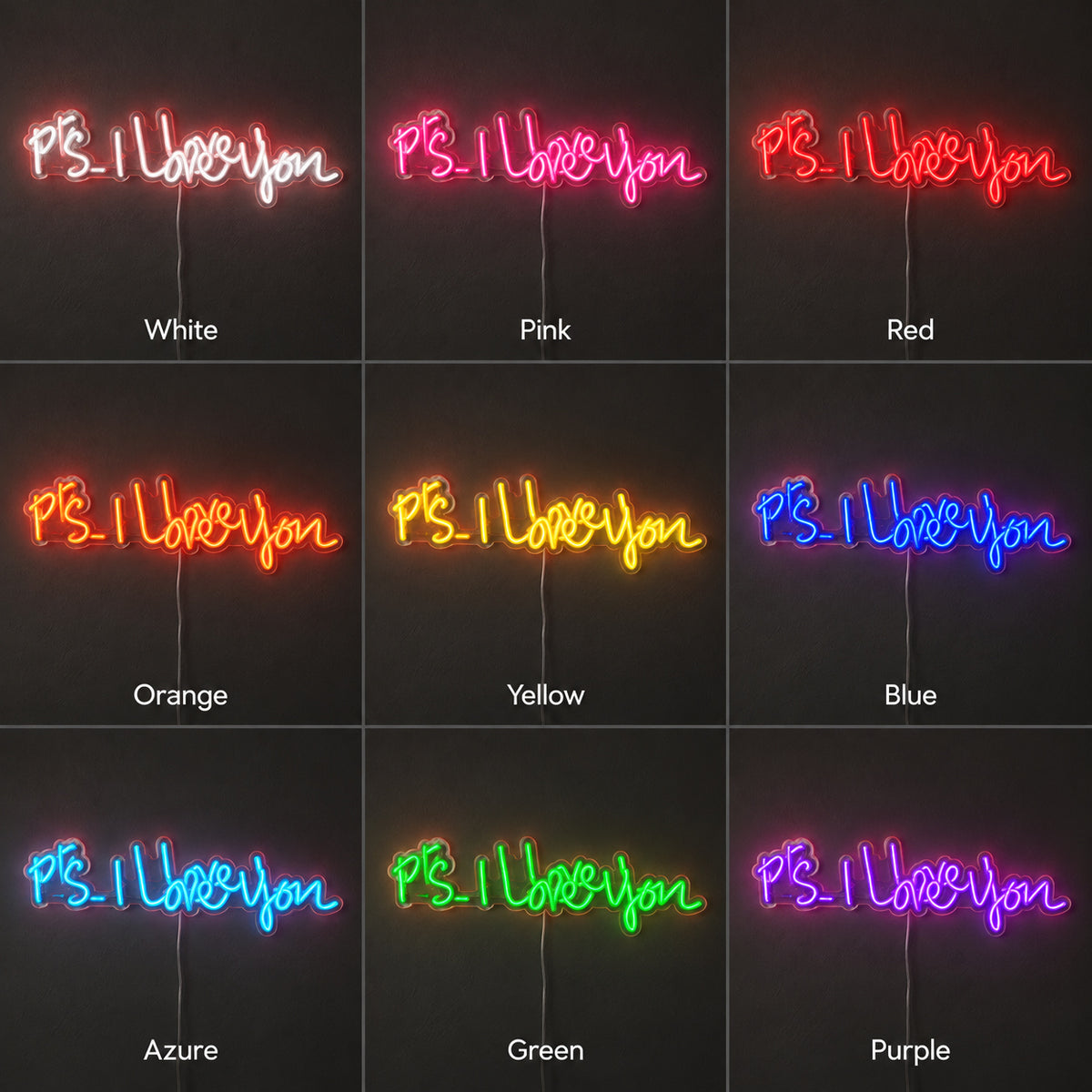 P.S. I Love You Neon Sign Wall Neon Signs - Shineneon