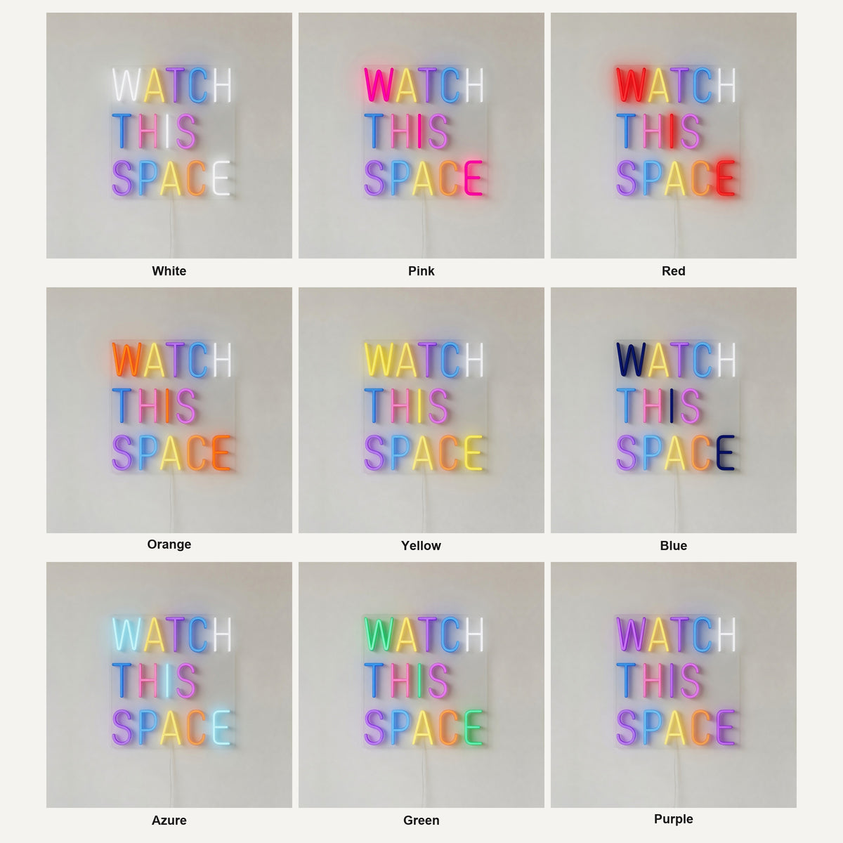 Watch This Space LED Neon Sign Dimmable Wall Light - Shineneon
