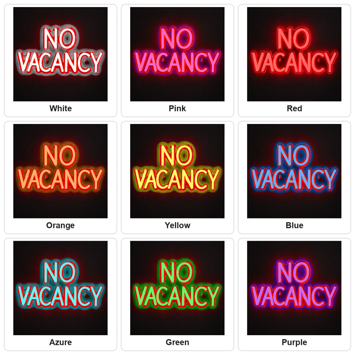 No Vacancy LED Neon Sign Wall Neon Signs - Shineneon